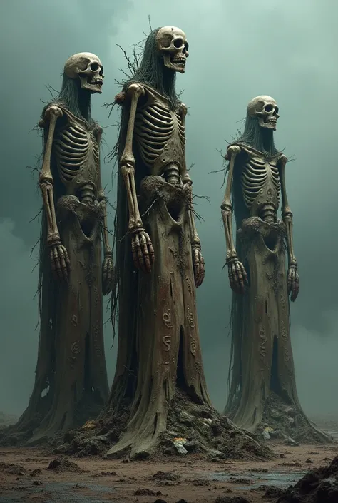 Monuments made with rotten human bones with occultic symbolism 