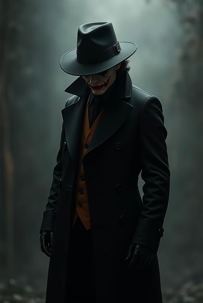  Joker black coat black hat THERE ARE THREE THINGS IN LIFE THAT GO AWAY AND NEVER COME BACK: The words, TIME AND OPPORTUNITIES 