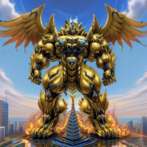 (masterpiece. official art. 8k. best quality. detailed full body. full body.)
(situation 1 : dominating zeraora. focus GIANT mechanical Muscular zeraora is trampling the CITY. macro. stomp. Low-angle perspective. emphasizing the immense size. The perspecti...