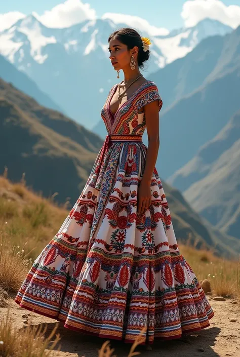 Andean wedding dress

