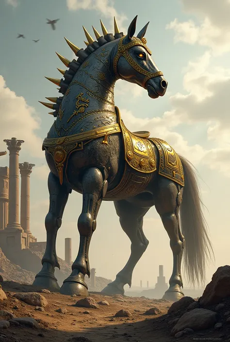 trojan horse, Echo with the armor of the Greeks, Shields, throws, and others, That doesnt look like a real horse