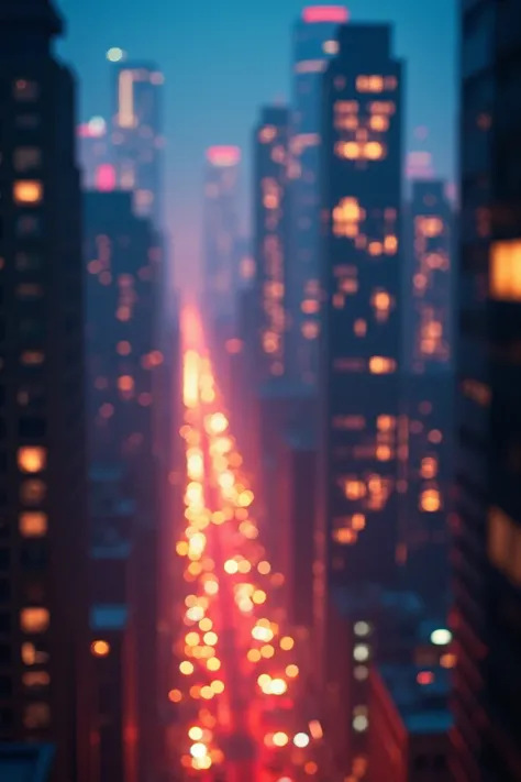 ((best quality)), ((masterpiece)), (Cinematic Aesthetic:) Photo of a beautiful bokeh city night