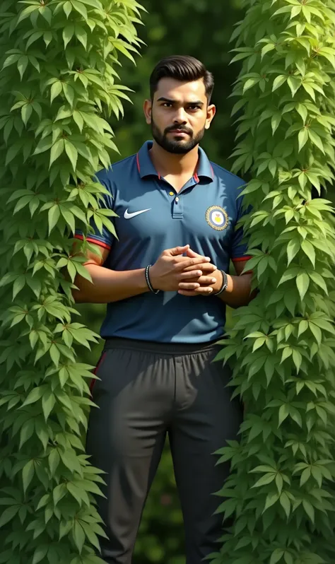 Make this character looking to Rohit Sharma 