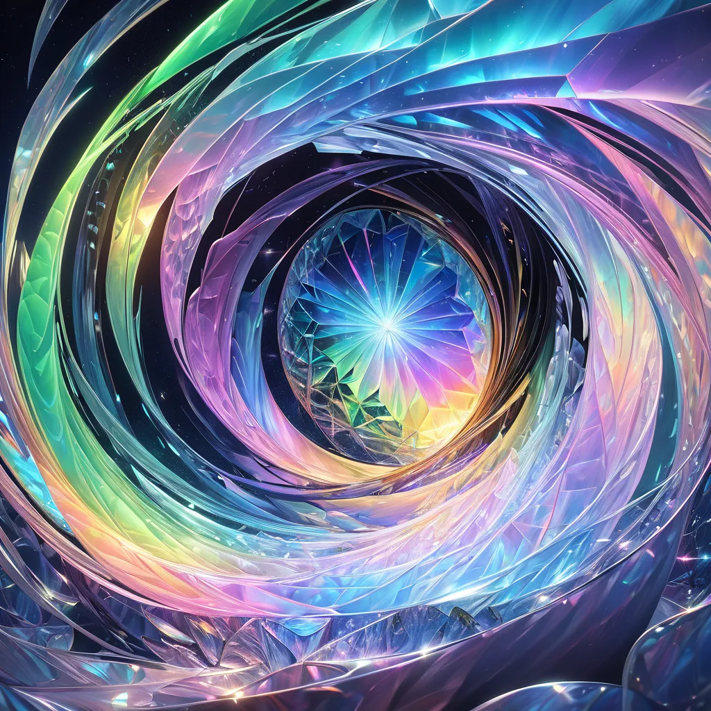 mysterious and fantastical art, beautiful fusion of holograms and Aurora Diamond Vision, iridescent various effects, delicate and dynamic textures, contrasts of light and shadow, 2.5D, artistic photography, hyper realistic, digital graphic CG, BREAK ultra detailed, absolutely resolution, best quality