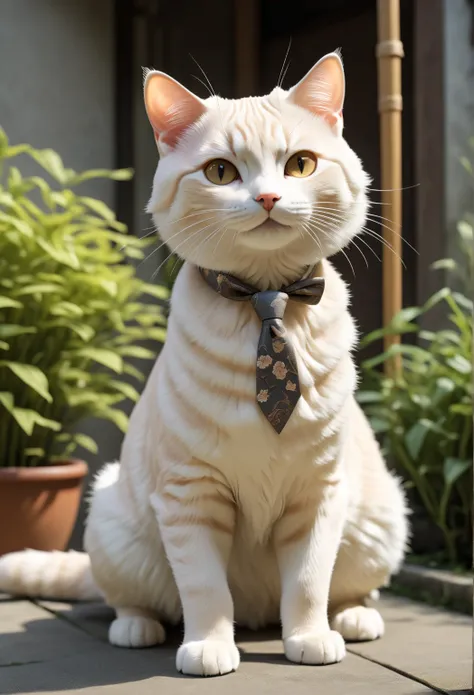 Cat breed： male Singapura
Coat color and pattern ： light beige short hair
Costume ： simple cloth as a servant serving Tamayo
Physical Characteristics ： toned body and cool eyes
props：small pill bottle
Characteristics ：Cool and faithful 、 An atmosphere with...