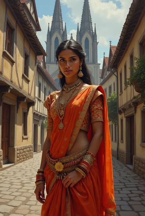 Indian woman in medieval Europe