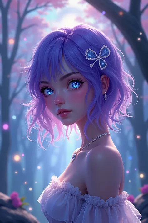 
Imagine une fille nommée Lyra, qui vient tout droit d’un univers où les arbres sont faits de cristal et le ciel brille de mille éclats de couleurs. Lyra a des cheveux violets qui semblent changer de teinte en fonction de son humeur, une sorte de kaléidosc...