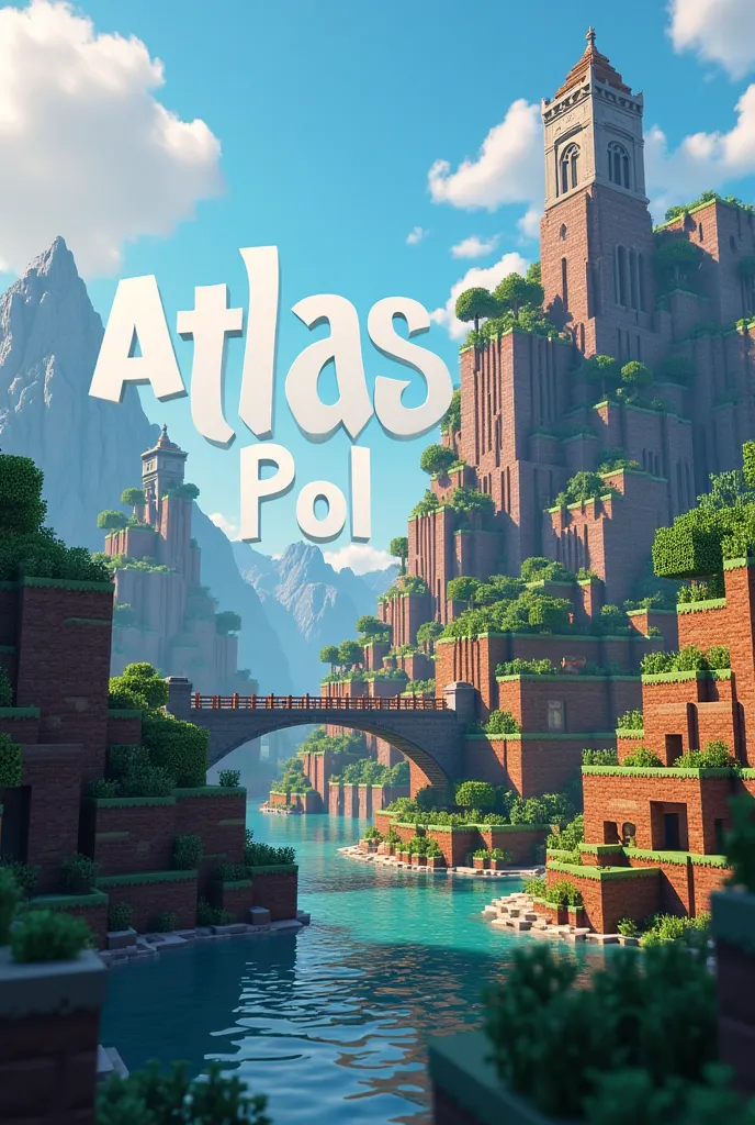 A Minecraft-style image with text that reads Atlas Pol