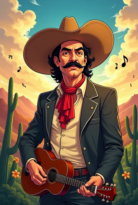 A Disney-style image of Chalino Sánchez
