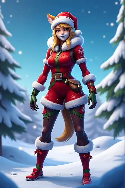 fortnite lynx christmas version 