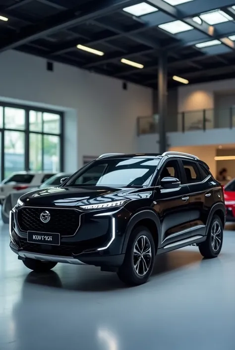 2025 Mahindra KUV 100 colour black side view in show room 