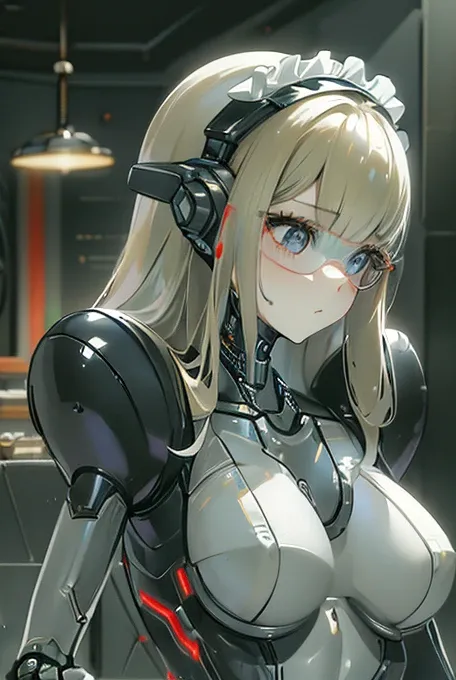 (masterpiece),(Highest quality),(Super detailed),(Best illustrations),(Best Shadow),(Absurd),(Detailed Background),(so beautiful), 16K, 8K, 4K,(Best Shadow),robotization,woman ,big bust,Robot Joint ,Metal skin,Black robot Suit,long hair,a black robot suit ...