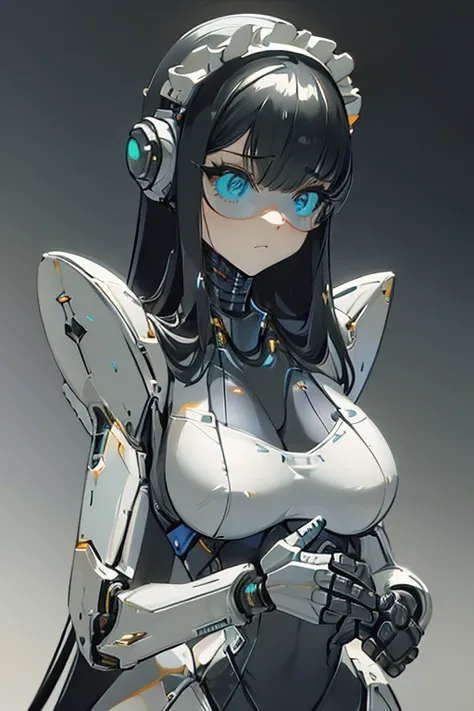 (masterpiece),(Highest quality),(Super detailed),(Best illustrations),(Best Shadow),(Absurd),(Detailed Background),(so beautiful), 16K, 8K, 4K,(Best Shadow),robotization,woman ,big bust,Robot Joint ,Metal skin,Black robot Suit,long hair,a black robot suit ...