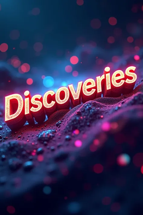 Colorful 3d logo with the name: Discoveries is online  