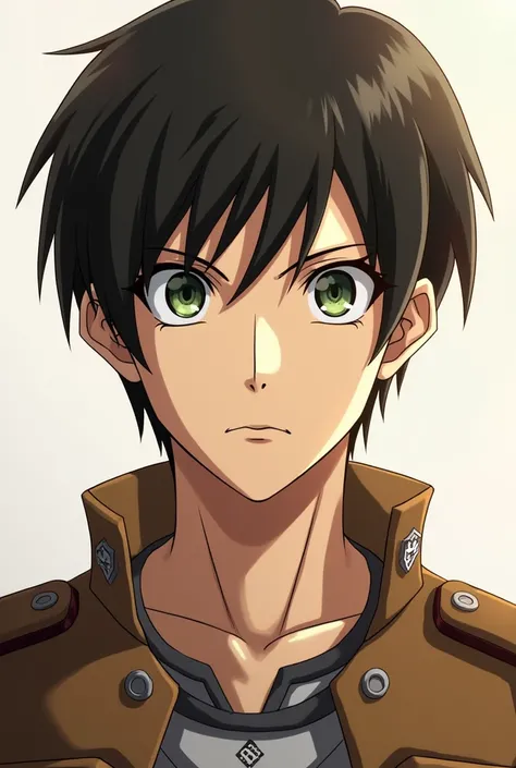 Create a profile picture for a YouTube channel using a male character from the anime Shingeki no Kyojin