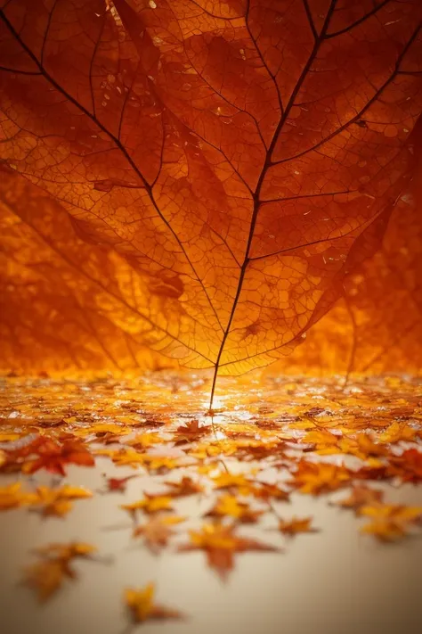  wallpaper, Standing Autumn, Maple Leaf, tree々, null,  White Clouds , 【HD Details, Wet Watermark,  HYPER DETAIL , membrane,  Surrealism , Soft light,  deep depth of field blur ,  ray tracing , diffusion ( ultra-fine glass reflection ) and  Surrealism . --v...