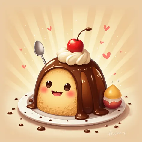 Coffee Jelly、Illustration、cute、２ｄ、 digital art