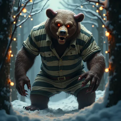 Devil Bear Prisoner Uniform Christmas