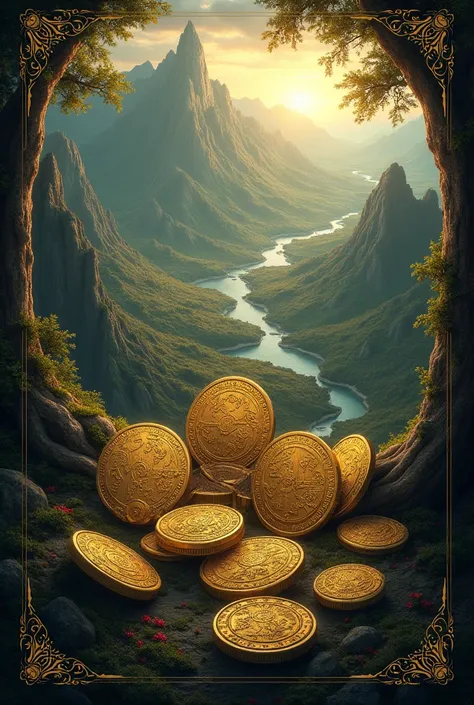 Short film title card   "Sitharal" including  coins images landscaping 