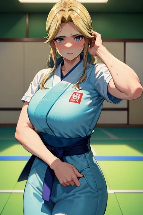  masterpiece 
(woman,The facial expression is accurate,Anime style face,Greenish blue eyes )
Group
((The location is a judo hall.))
((The location is a judo hall in summer))
((((womanは授業を受けている))))
8k((((Judo))))
8k(( is sweating))
((Staring at me))
Emphasi...