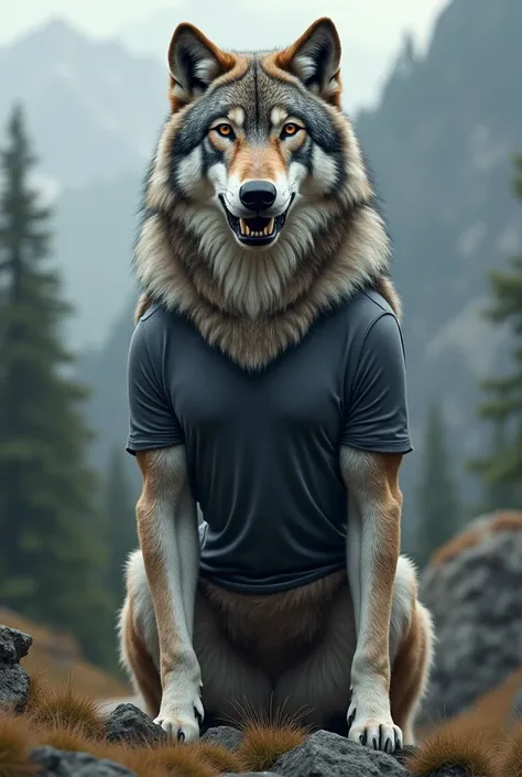 I want wolf in tishirt 