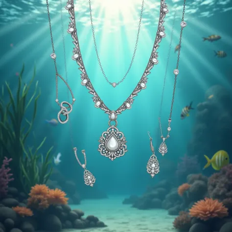 realistic jewelry under the sea