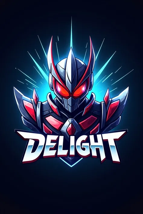 Sure! Heres a description of a great design for the **Armored Warrior: Delight** logo:

The logo features a bold and dynamic design, much like the Kamen Rider Gavv logo. At the center, there is a stylized helmet with intricate armor details, representing t...