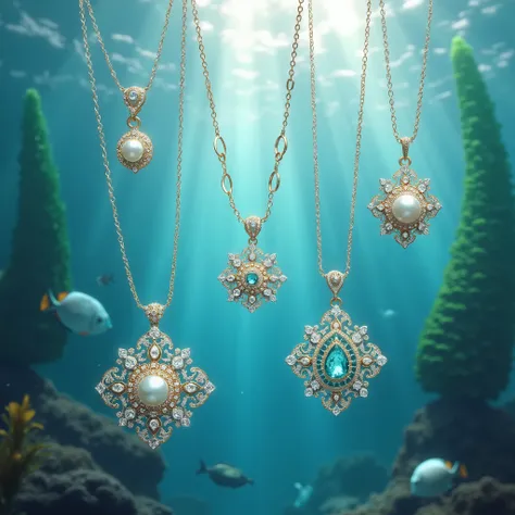 realistic jewelry under the sea