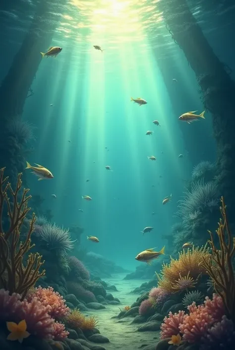 poetic seabed scene