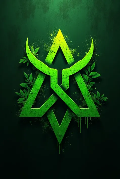 AOD logo in green style gang