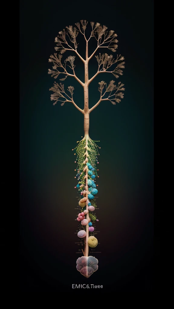 dna and embryo tree creative color full image