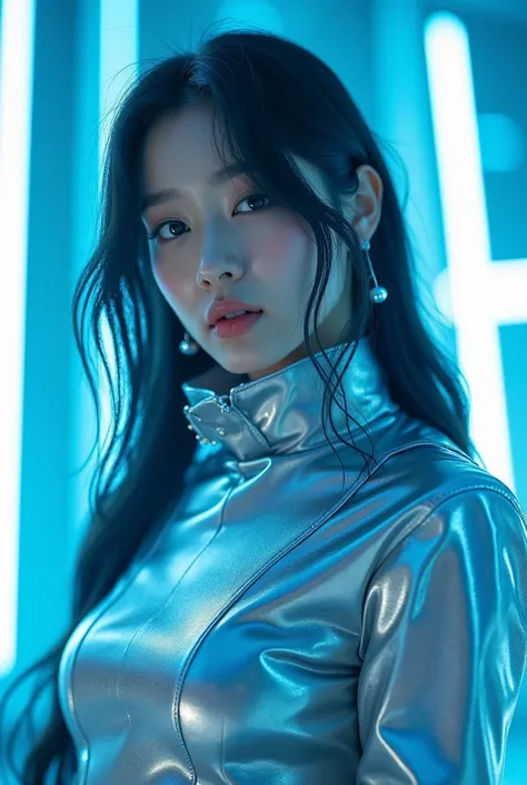 Official photoshoot debut teaser kpop girl group. The name is Astra Lumina. The concept is futuristik girl crush. Dominant silver blue. Sixth member is   - Han Se-rin (Korean), Dec 14, 2003 (s)