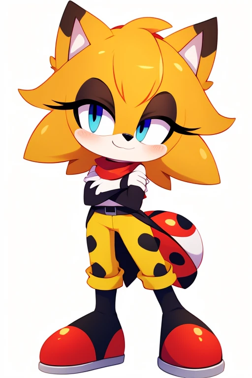 Female furry ladybug fluffysonic style 