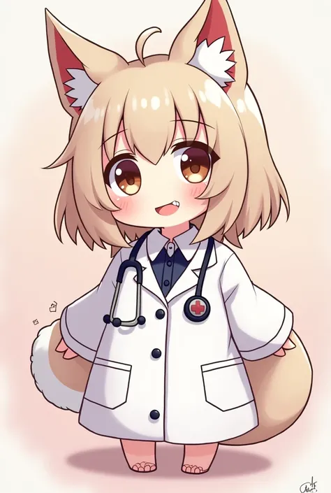 Garralfa dressed as a doctor、Anime Style、cute、Loose