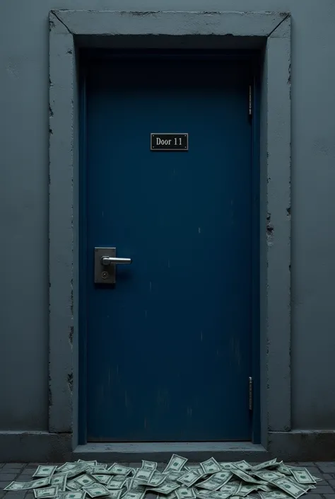 How much money is behind dark blue door 11
