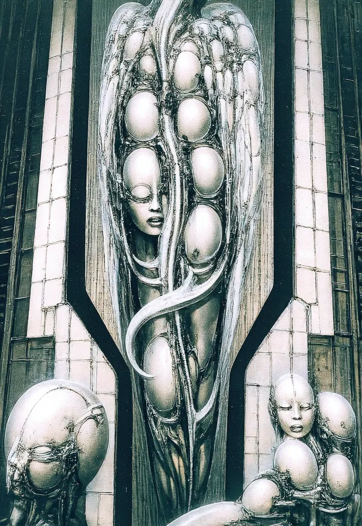 h. r. giger's g1g3r, , giger_style, h. r. giger's g1g3r, , giger_style, the image is a detailed view of h.r. giger's \" aleph (w...