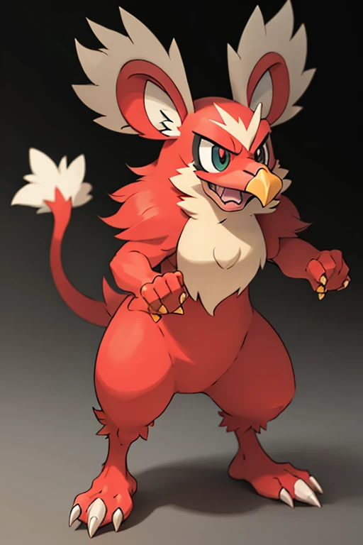 Female furry turkey pokemon v style 