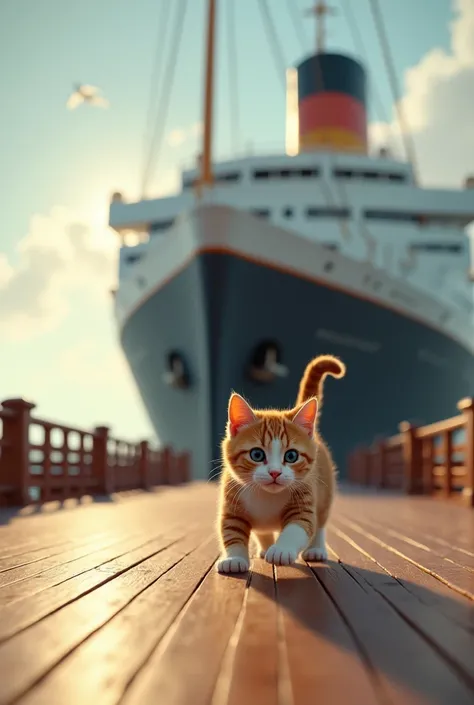 One cat seeking on broad the rms lusitania