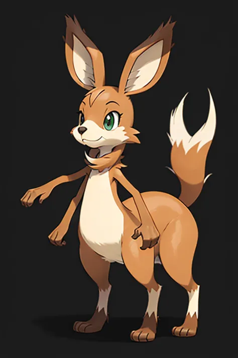 Female furry kangaroo pokemon v style 