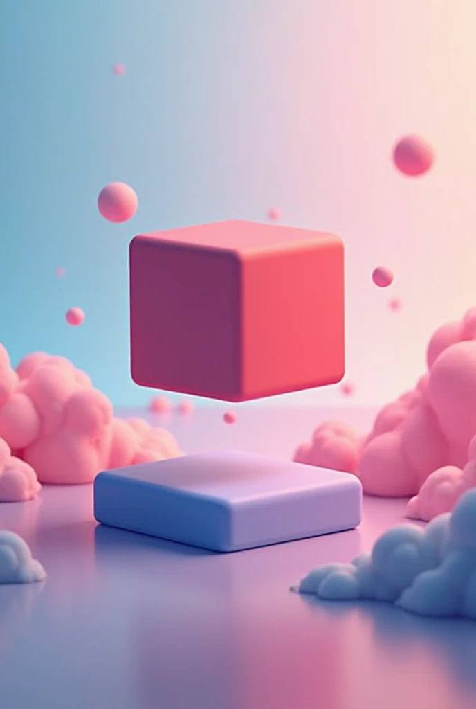 An animated block,cube, background image