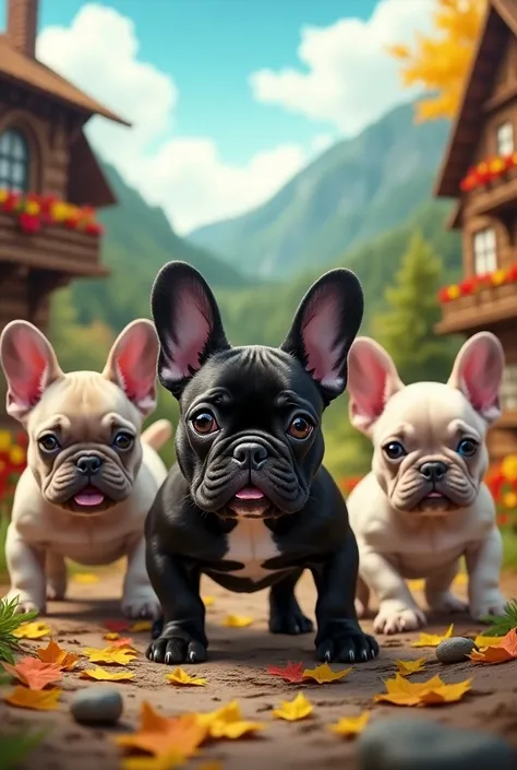 French bulldogs 
Germany colors
AFD