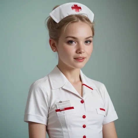 young nurse, flat breasts, buttocksjob
