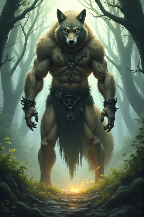 Lycan druide dans un univers fantastique 