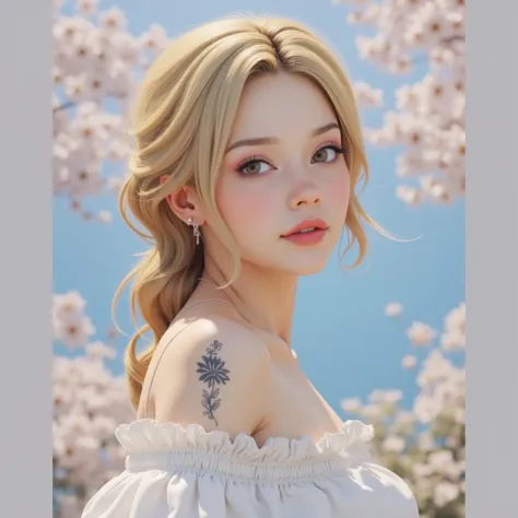  anime girl with a tattoo on her chest and chest, artwork in the style of guweiz, realistic anime 3 d style, hyper realistic anime, 3 d anime realistic, anime realism style, ilya kuvshinov. 4 k, photorealistic anime, photorealistic anime girl render, anime...