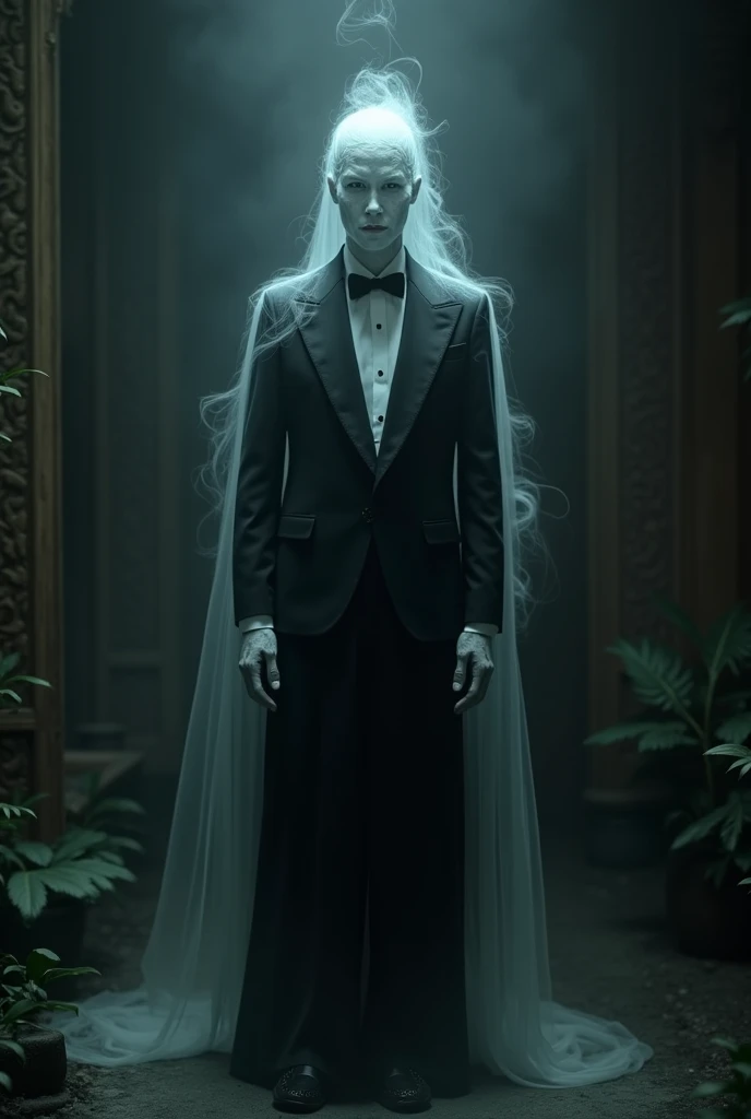 indonesian ghost with tuxedo