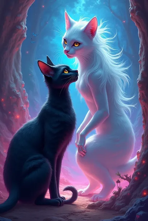 Cat and Banshee bright colors