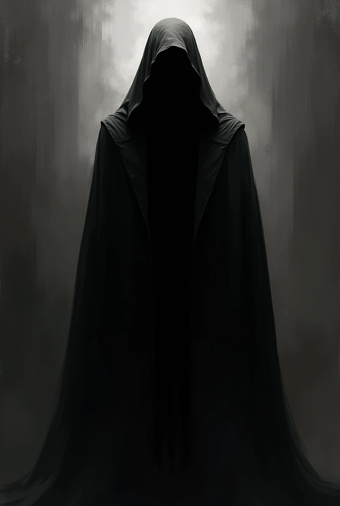 Faceless dark figure (Drawing) 