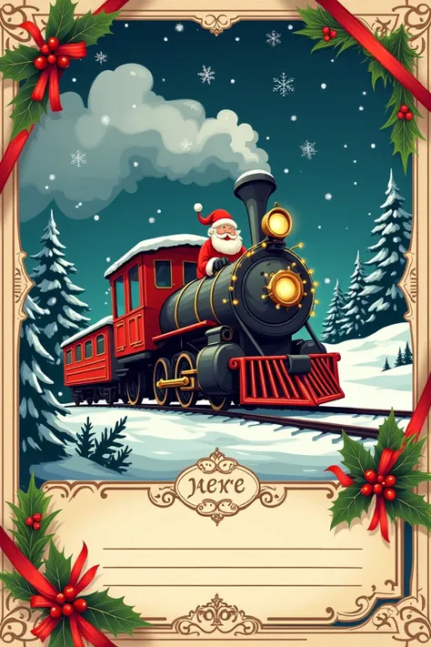 Christmas train ticket
