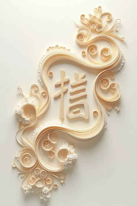 Chữ "Trần Long" bằng quilling