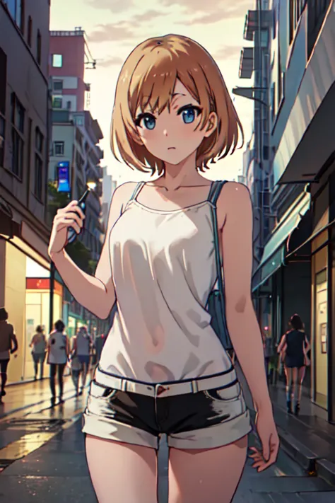 best quality   , masterpiece,    high resolution, one, {_aoi   _   shirobaco   :1.15},    short_hair,    brown   _hair, blue_eye...